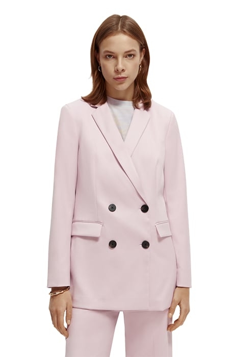 DOUBLE BREASTED TAILORED BLAZER LAVENDER 3