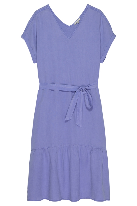 WIJDUITLOPENDE LINNEN JURK MET CEINTUUR JACARANDA 1