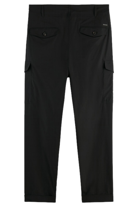 SEASONAL-FIT LIGHTWEIGHT POPLIN CARGO PANTS BLACK 2