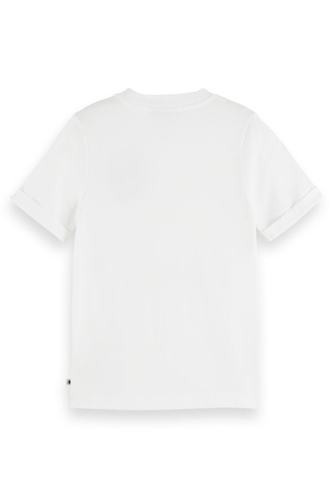 SLIM-FIT FLOWER EMBROIDERY T-SHIRT WHITE 2