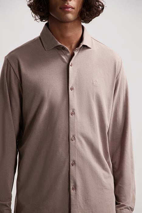 SHIRT FINE SLUB JERSEY TIMBER WOLF 4