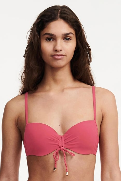 SW BRA TSHIRT HALF CUP MEMORY GARNET RED 1