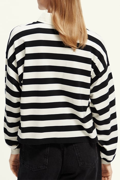 MIXED STRIPE BASEBALL LONG-SLEEVE T-SHIRT IN ORGANIC COTTON 3