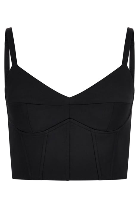 MARCIANO BY GUESS LOLA CORSET SOLID JET BLACK TOP 5