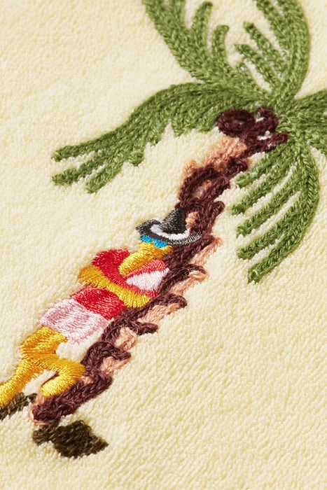 TOWELING SHIRT WITH EMBROIDERY AT CHEST BANANA 6