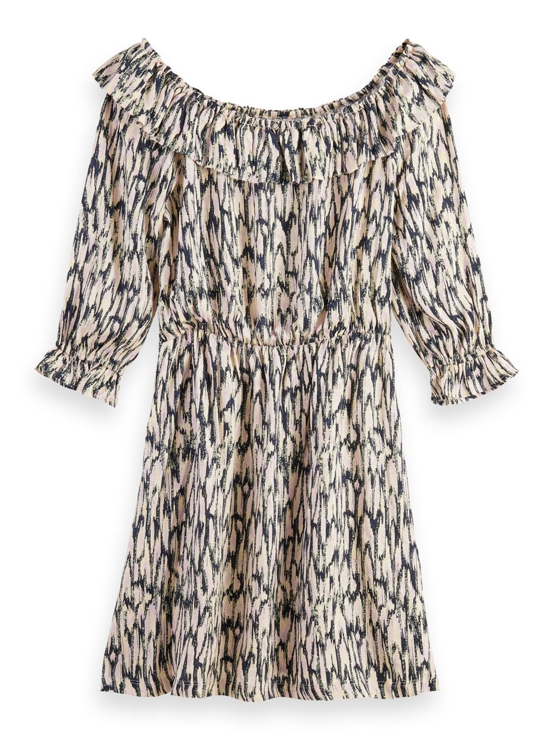 FRILL OFF SHOULDER SMOCK DRESS COMBO R 2