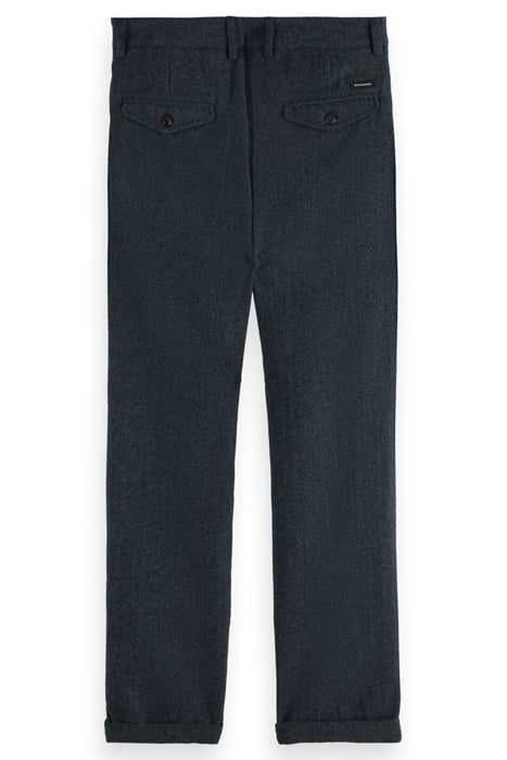 TWILT - WOOL BLEND PLEATED WORKED-OUT CHINO STEEL MELANGE 2