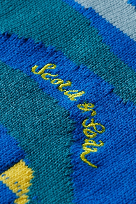 INTARSIA ARTWORK COTTON PULLOVER COMBO A 6