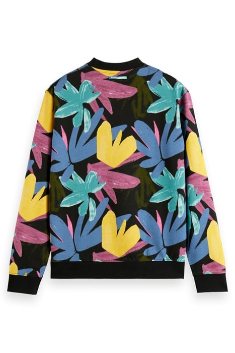 PRINTED CREWNECK FELPA SWEATSHIRT IN ORGANIC COTTON COMBO A 7