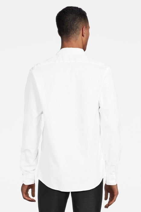 ESSENTIALS - OXFORD SHIRT RELAXED FIT BUTTON DOWN COLLAR WHI 3