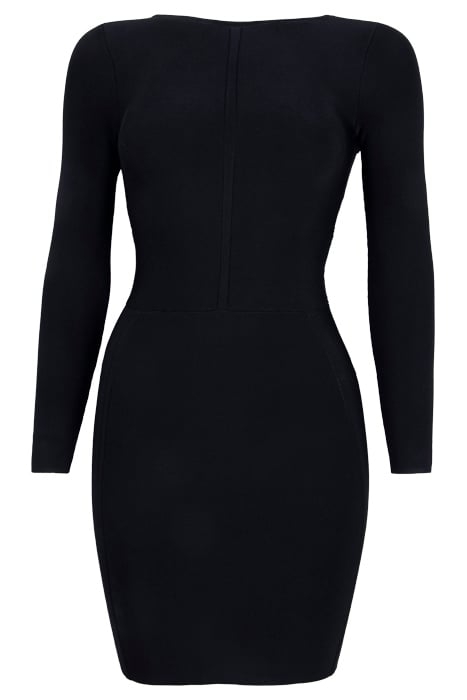 ARIA SWEATER DRESS JET BLACK 3