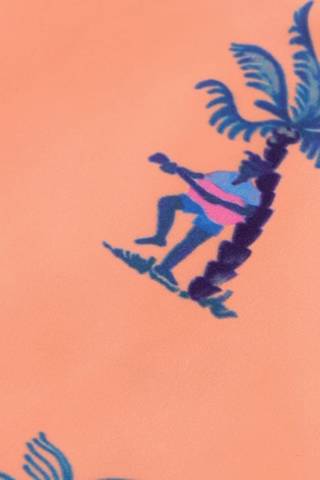 MID LENGTH - PRINTED SWIMSHORT PINK GUITAR AOP 3