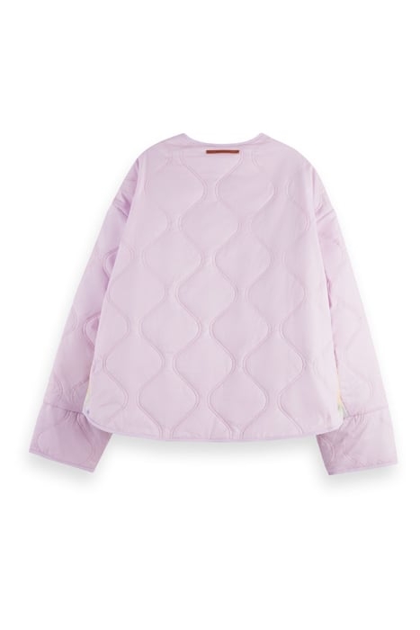 QUILTED REVERSIBLE COAT LAVENDER 2