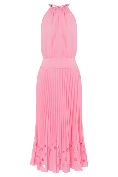 AJOUR CRÊPE DE CHINE DRESS PINK 3