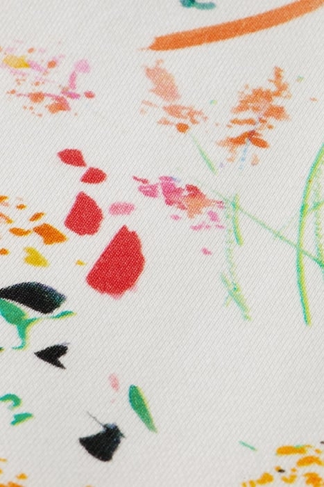 PRINTED LOOSE FIT HOODIE WILDER WHITE 6