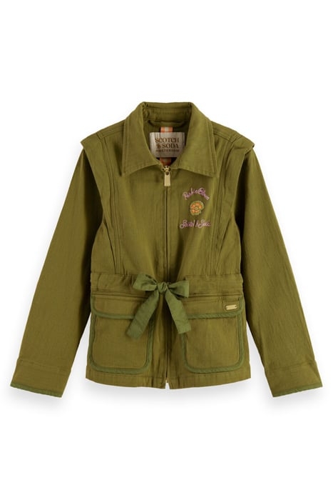 SHOULDER DETAIL FESTIVAL JACKET MILITARY 1