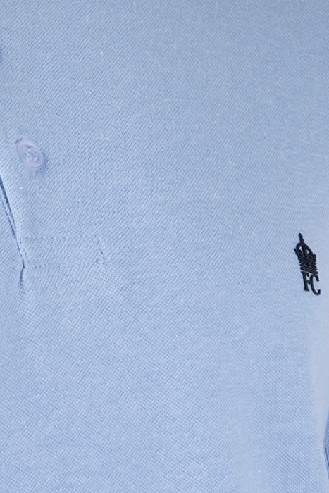 TIPPED PIQUE POLO SKY MEL / MARINE 3