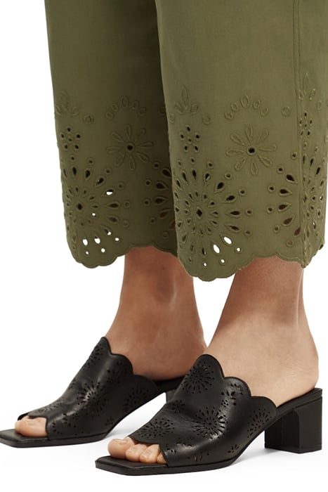 LOU - MID RISE STRAIGHT LEG ANKLE LENGTH UTILITY PANTS OLIVE 7