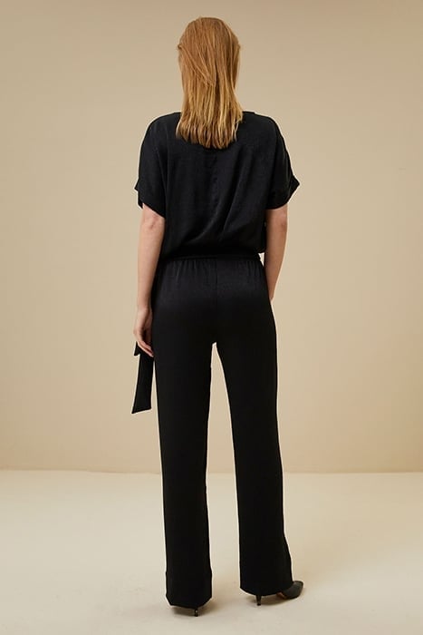 ADIL GLOSS CRINKLE PANT BLACK 2