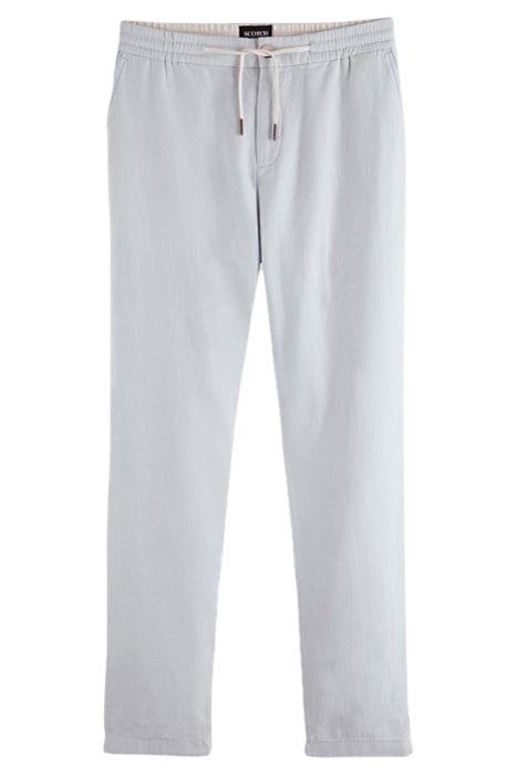 WARREN COTTON/LINEN TWILL JOGGER LIGHT GREY 1