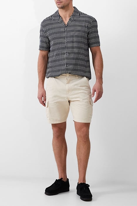 HORVER VISCOSE SS MARINE / ECRU 1