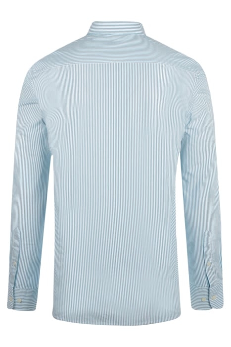 POPLIN STRIPE PEACHED AQUA 2