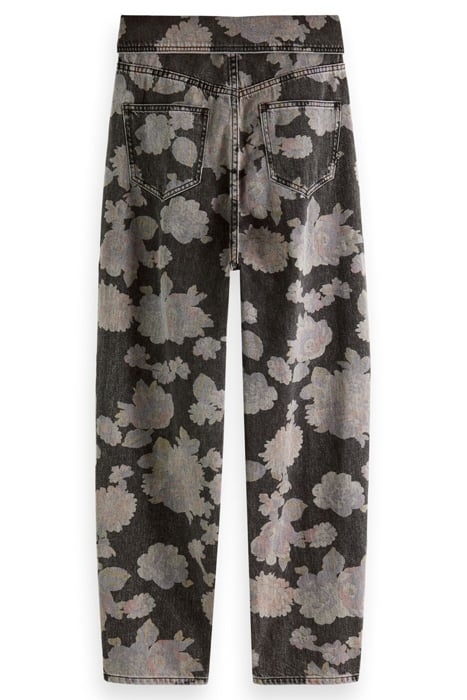 THE TIDE BALLOON LEG JEANS — FLOWER ALLOVER COMBO A FLOWERS 2