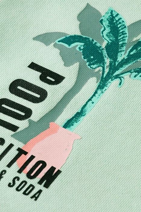 DOUBLE-FACE SWEATSHORTS MINT 3