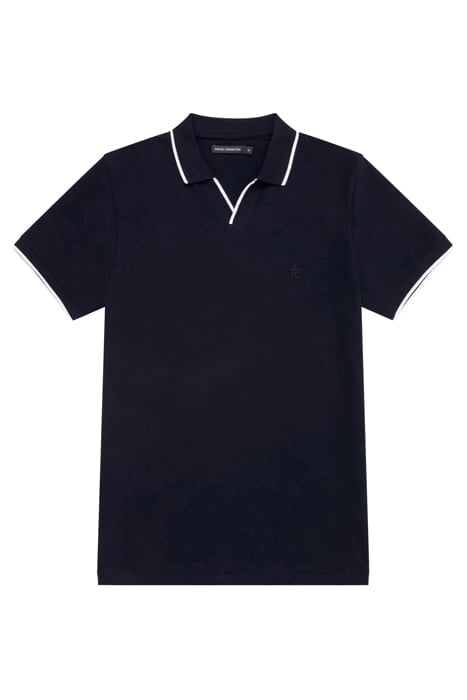 J TROPHY TIPPED POLO MARINE / WHITE 1