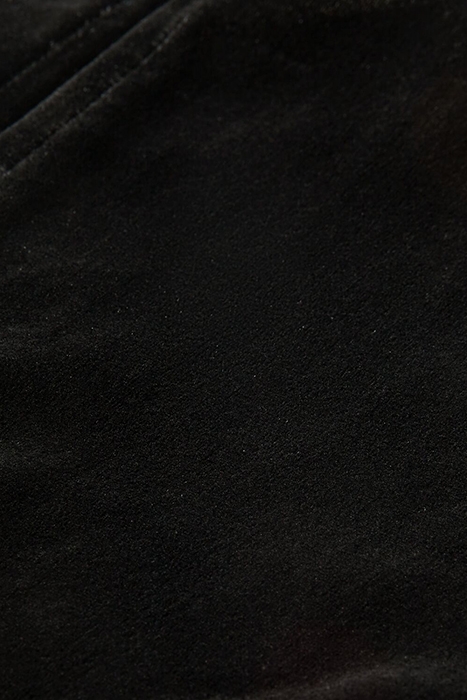 VELVET RUCHED TOP WITH PUFF SLEEVES BLACK SKY 3