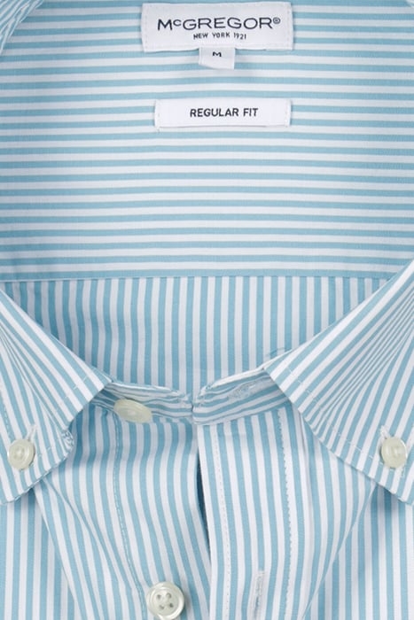 POPLIN STRIPE PEACHED AQUA 4