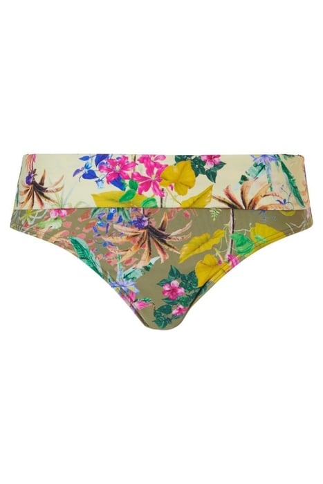 SW BO. BRIEF MID FESTIVAL SUMMER GREEN DITSY FLOWERS 1