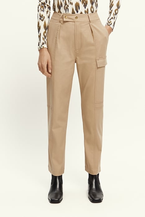 COTTON UTILITY TROUSERS KHAKI 2