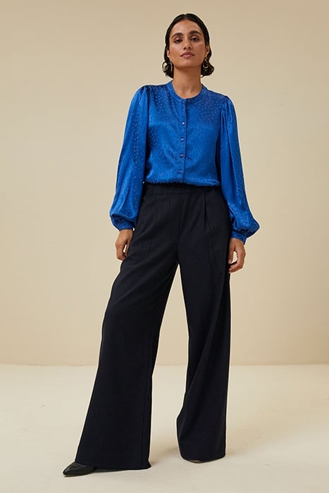 RIKKI SATIN BLOUSE KINGSBLUE 1