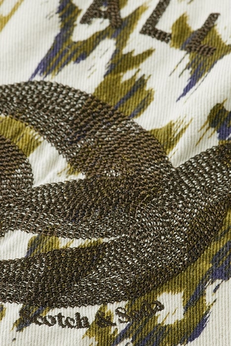 MILITARY SHIRT BRUSHED IKAT ARMY GREEN 3