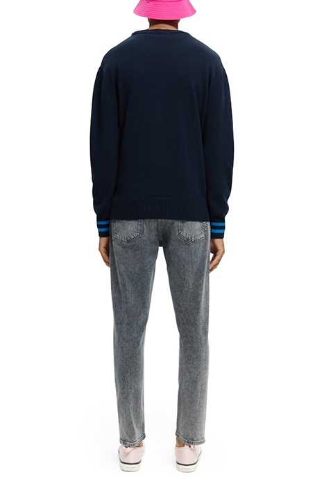 INTARSIA ARTWORK COTTON PULLOVER COMBO A 4