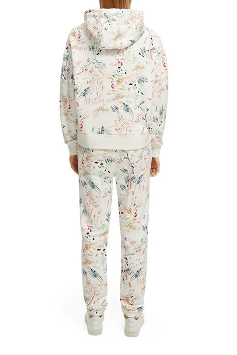 PRINTED LOOSE FIT HOODIE WILDER WHITE 4