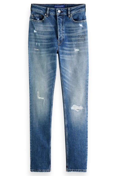 THE LINE HIGH RISE SKINNY IN ORGANIC COTTON — WONDER OF BLUE 1