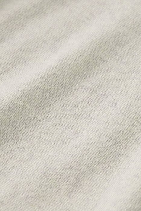 ESSENTIALS - CREWNECK PULLOVER IN MERINO WOOL GREY MELANGE 3