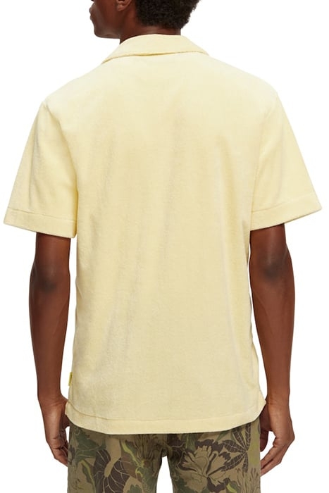 TOWELING SHIRT WITH EMBROIDERY AT CHEST BANANA 3