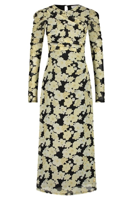 BELLA DRESS BLACK/LEMON SORBET 3