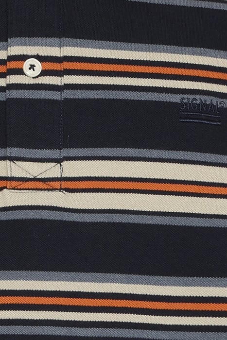 FITZSI MULTI STRIPE POLO DEEP MARINE 3