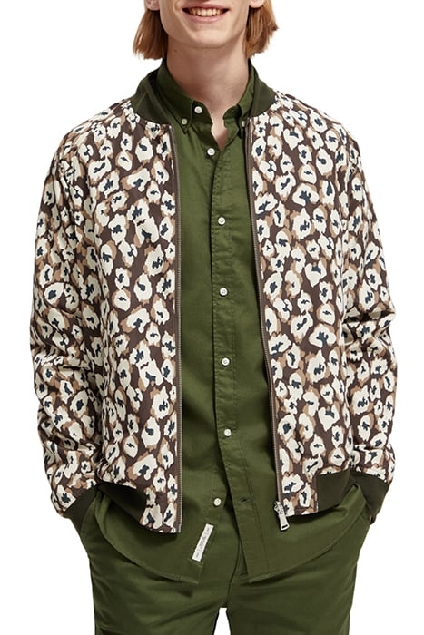 REVERSIBLE BOMBER JACKET TAUPE ANIMAL 1