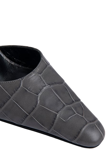 LEX GREY CROCO EMBOSSED LEATHER 2