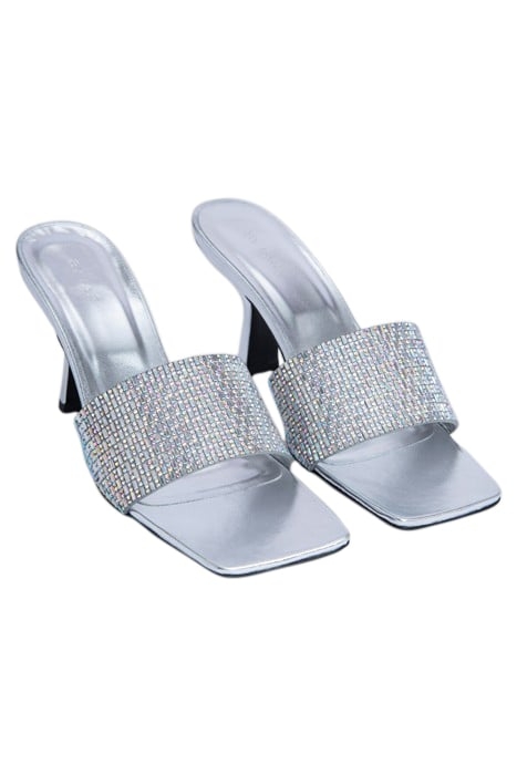 DYLAN SILVER LEATHER AND CRYSTALS 2