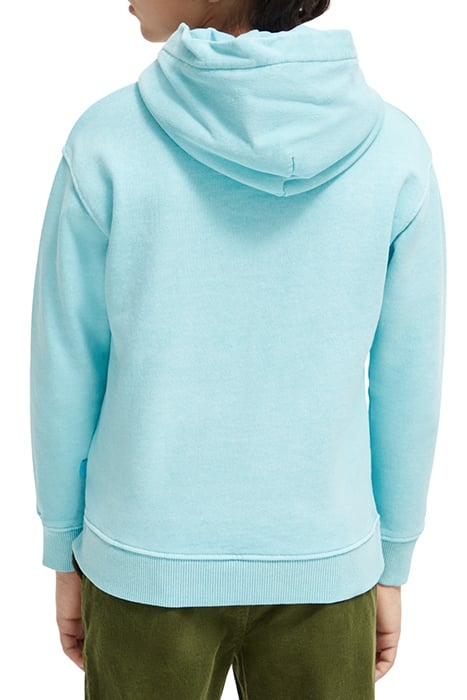 RELAXED FIT GARMENT- DYED ARTWORK HOODIE IN ORGANIC COTTON T 2