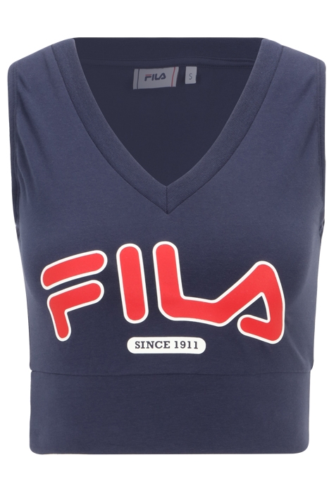 LAIXI CROPPED V-NECK TOP BLACK IRIS 4