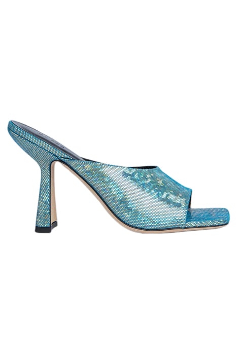 ZAYA DISCO BLUE HOLOGRAM LEATHER 1