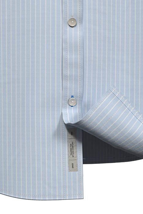 ESSENTIAL POPLIN STRIPE SHIRT LIGHT BLUE SMALL STRIPE 4