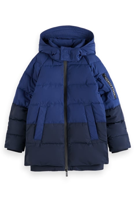 MID-LENGTH WATER REPELLENT PADDED JACKET NAVY 4